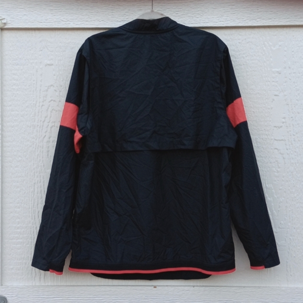 Nike athketic running windbreaker black 1/4 zip jacket mens sz large - Picture 2 of 8